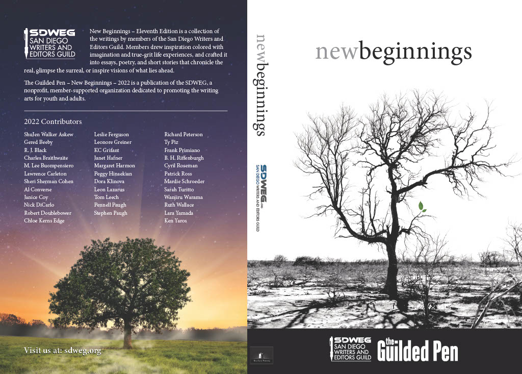 front and back covers of 2022 anthology: new beginnings